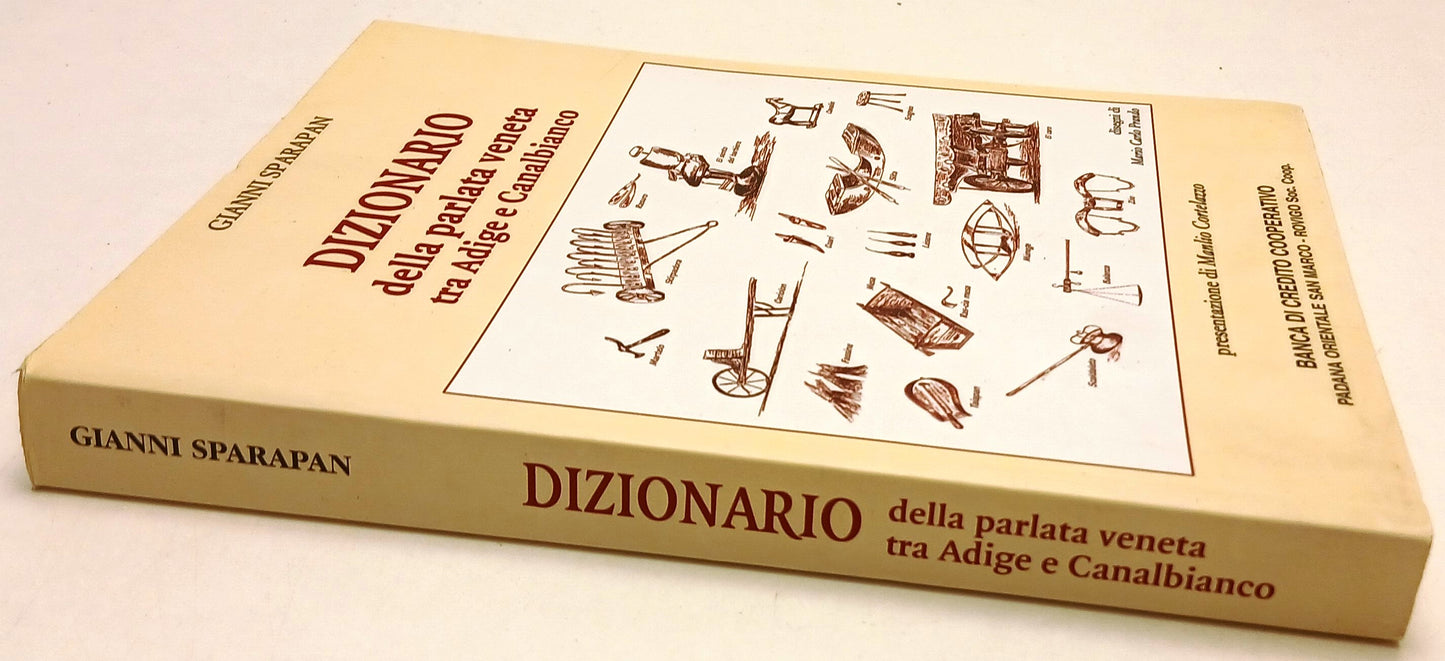 LZ- DIZIONARIO PARLATA VENETA TRA ADIGE E CANALBIANCO- GIANNI SPARAPAN- B-YFS279