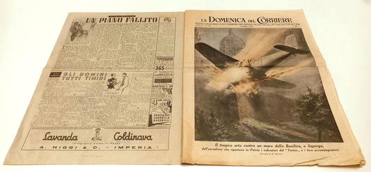 LC- DOMENICA DEL CORRIERE 20 15 MAGGIO 1949 GRANDE TORINO BASILICA SUPERGA - G24