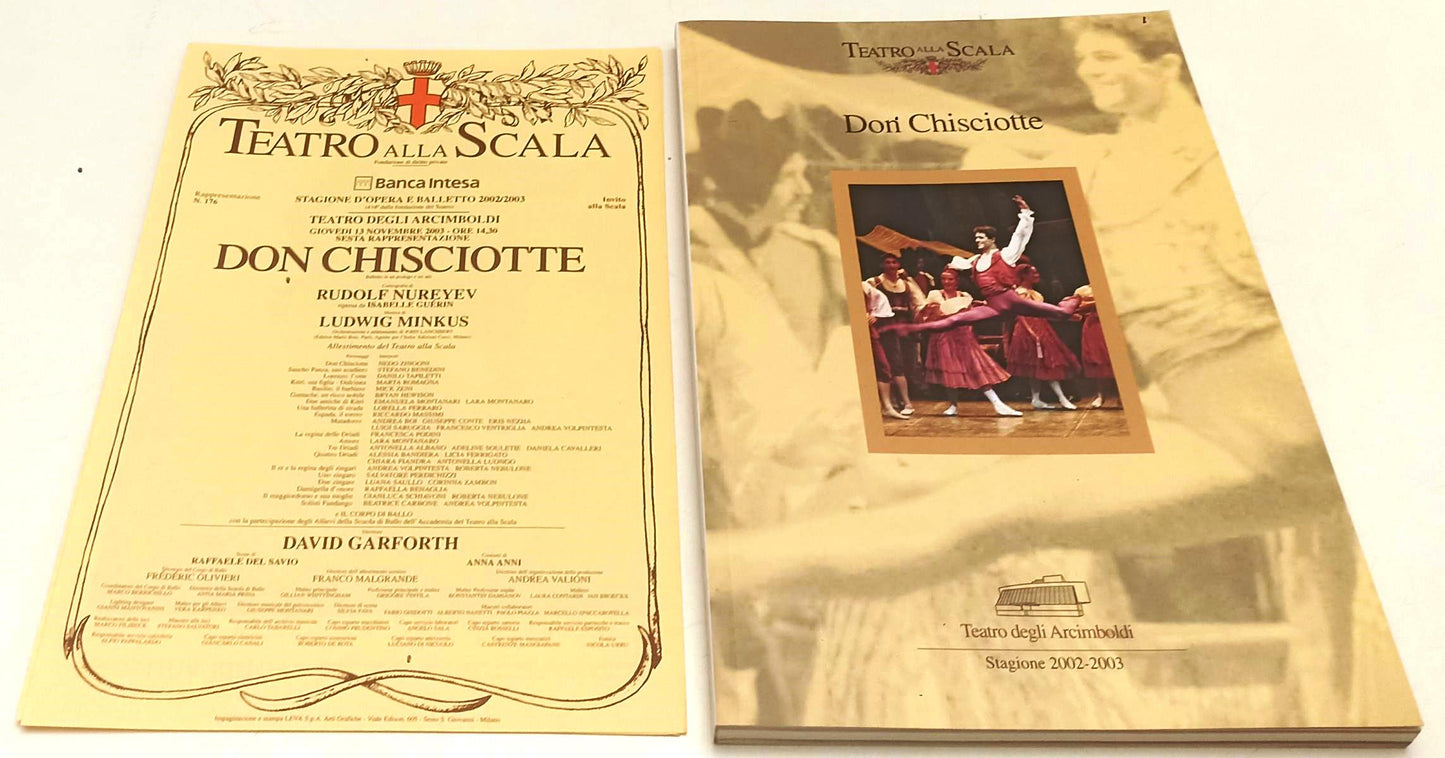 LT- TEATRO ALLA SCALA STAGIONE 2002/2003 DON CHISCIOTTE TEATRO ARCIMBOLDI-YFS977