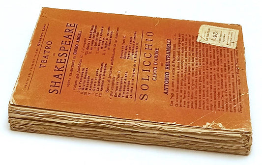 LN- DRAMMI SATIRESCHI - ETTORE ROMAGNOLI - FRATELLI TREVES --- 1914 - B - XFS105