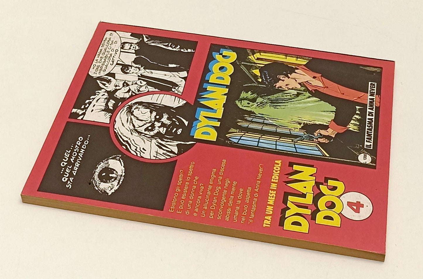 FB- DYLAN DOG N.3 ORIGINALE NOTTI LUNA PIENA ECCELLENTE -- BONELLI- 1986- B- D24