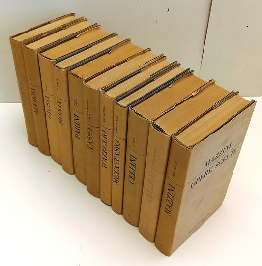 LN- LOTTO 11 VOLUMI I CLASSICI AZZURRI - MAZZINI PARINI - CREMONESE - CS- BLCP43