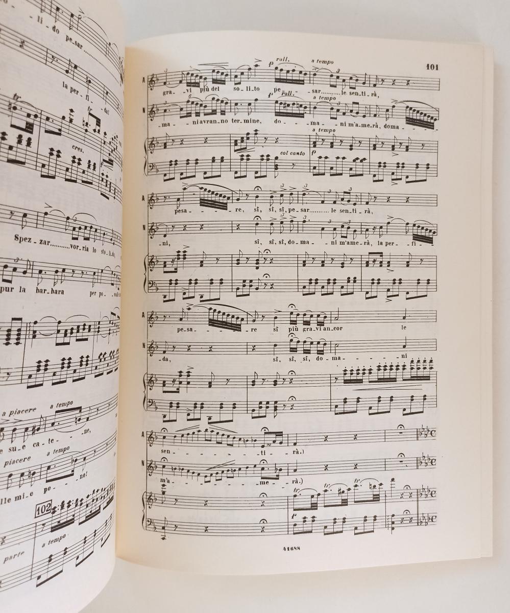 LZ- L'ELISIR D'AMORE - DONIZETTI - RICORDI - OPERA VOCAL SCORE-- 1960- B- YFS753