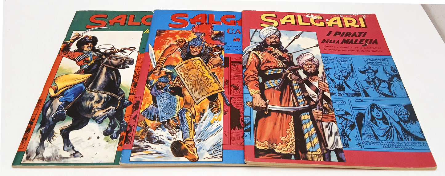 FZ- PIRATI DELLA MALESIA CARTAGINE IN FIAMME AQUILE STEPPA- SALGARI- MOSCATI- Z25