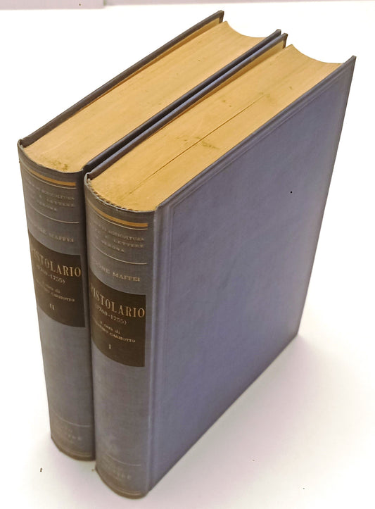 LN- EPISTOLARIO 1700/1755 2 VOLUMI- SCIPIONE MAFFEI- GIUFFRE'--- 1955- C- YFS360