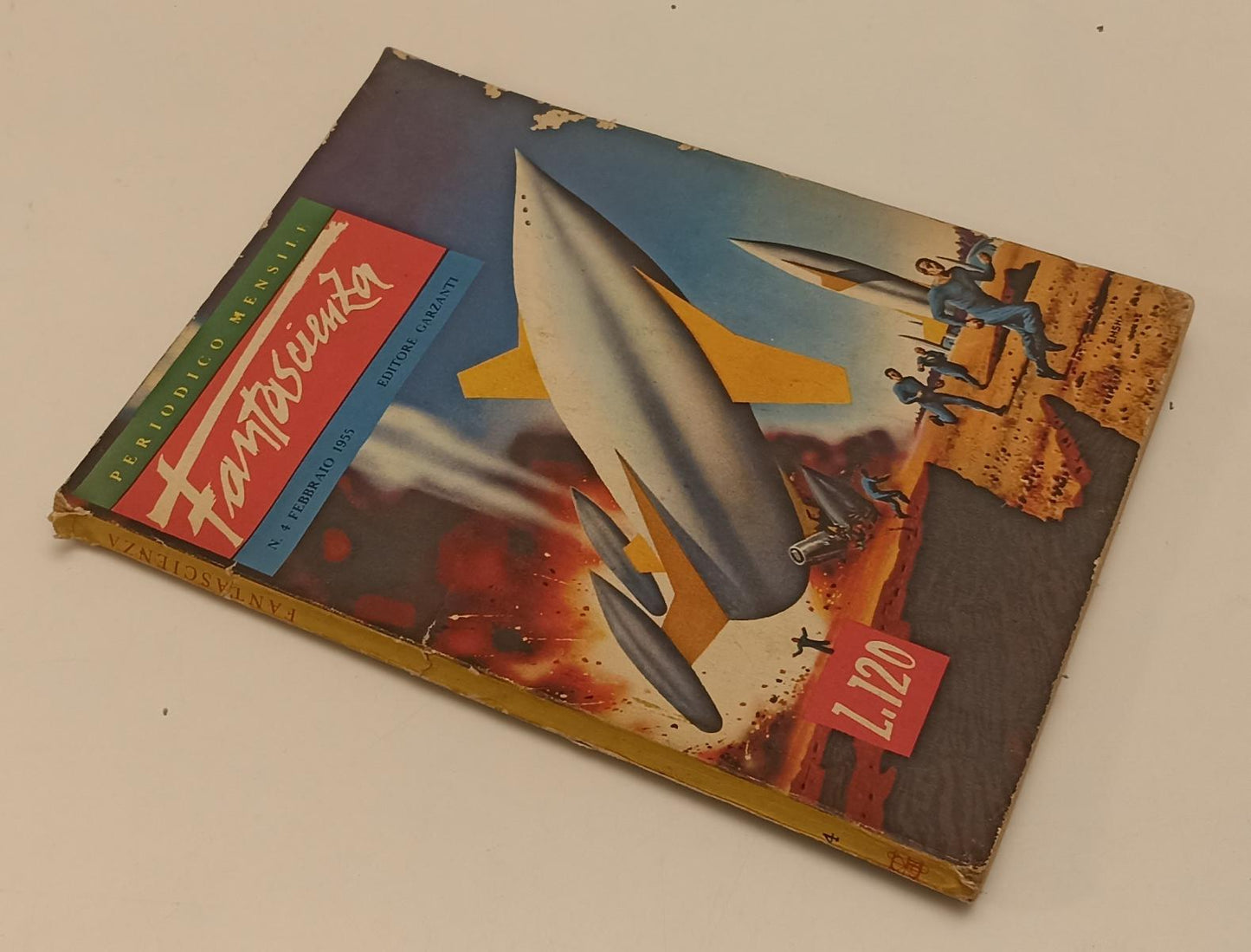 LF- FANTASCIENZA N.4 FEBBRAIO 1955 PERIODICO MENSILE -- GARZANTI ---- B - XFS