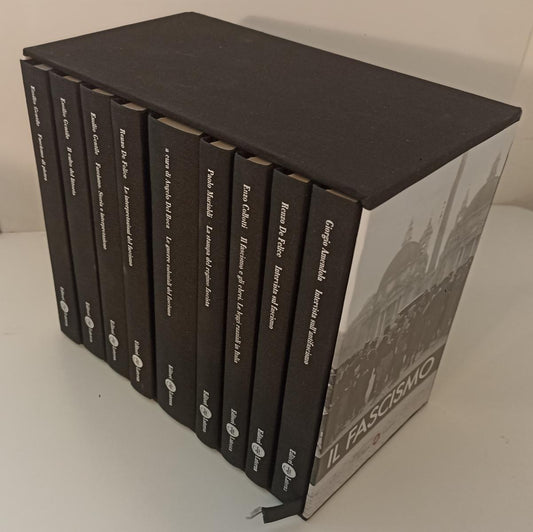Il fascismo 9 volumi completo- Gentile De Felice- Laterza- 1a ed.- cofanetto-XFS