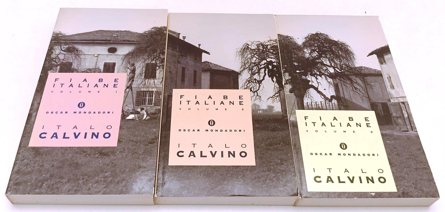 LN- FIABE ITALIANE 3 VOLUMI - ITALO CALVINO - MONDADORI - OSCAR --- 1993- B- XFS