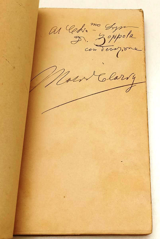 LN- FORME E OMBRE DEDICA AUTOGRAFO - MARIO CLARVY - BIBLIOTECA VENTESIMO- XFS105