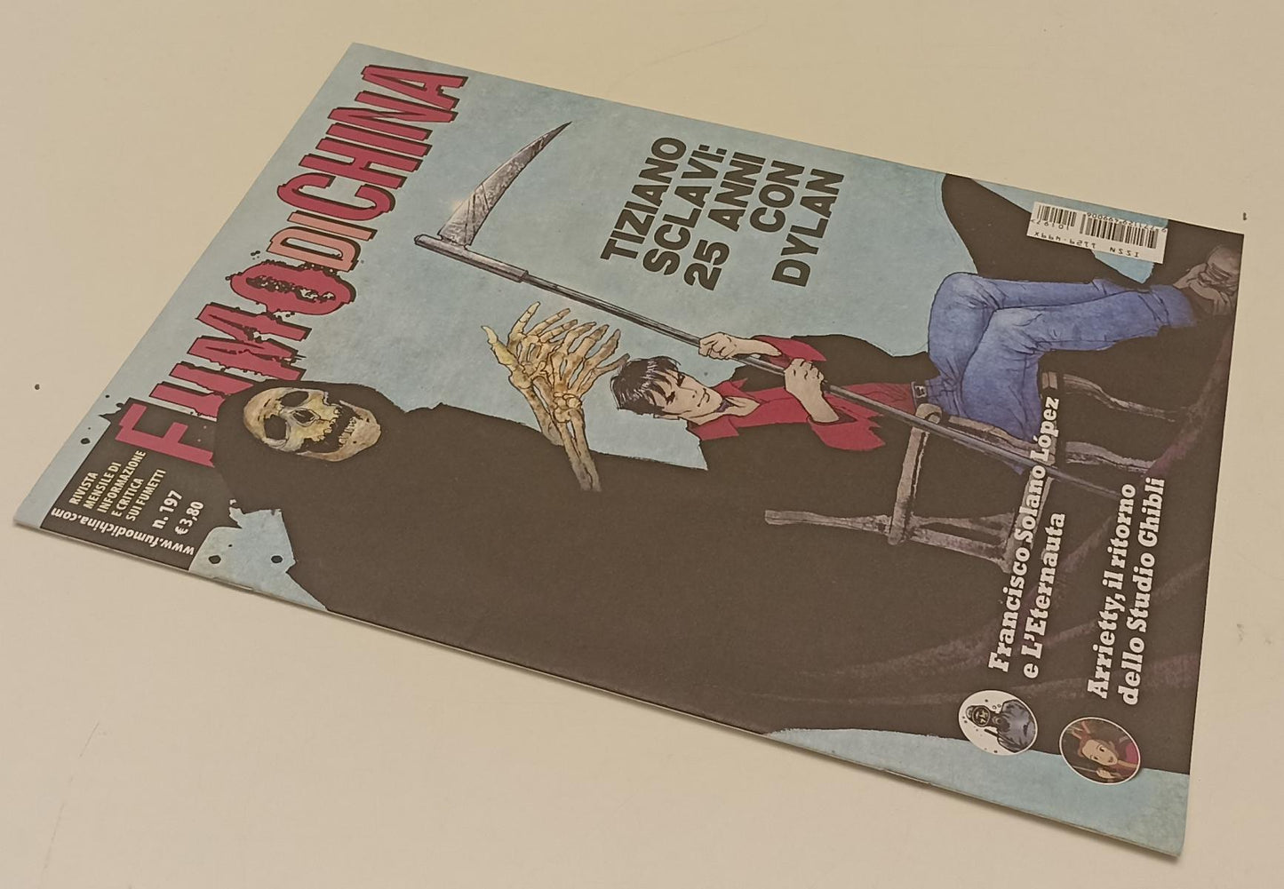 FR- RIVISTA FUMO DI CHINA N.197 TIZIANO SCLAVI 25 ANNI DYLAN- CARTOON CLUB-S-D24