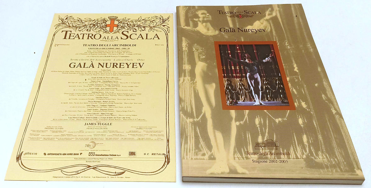 LT- TEATRO ALLA SCALA STAGIONE 2002/2003 GALA' NUREYEV TEATRO ARCIMBOLDI- YFS977