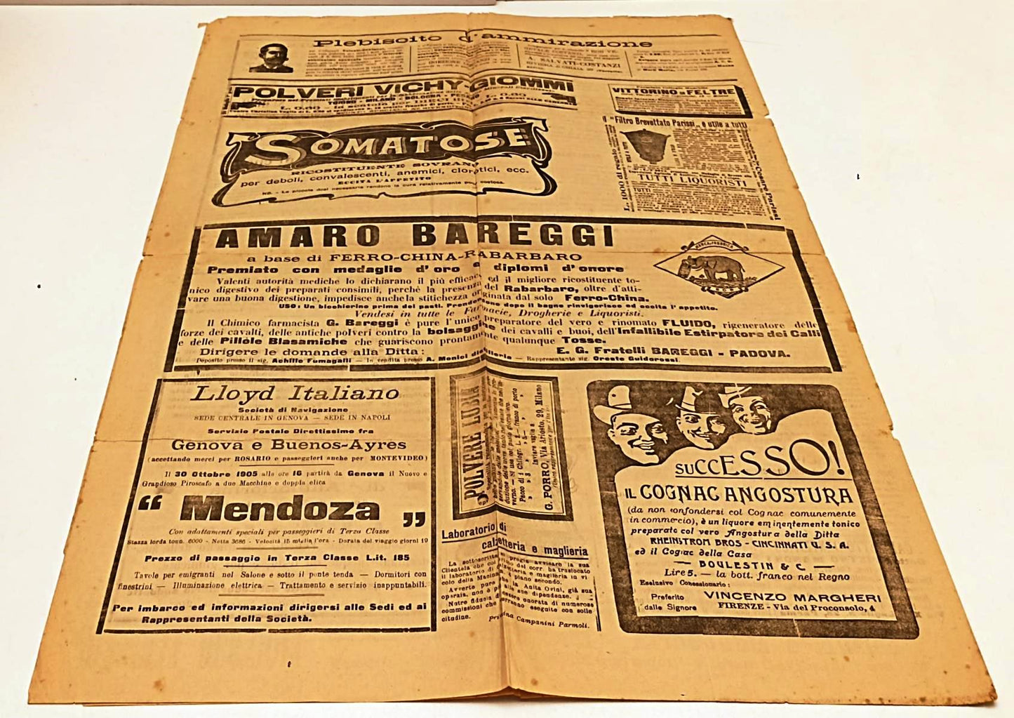 LR- QUOTIDANO GAZZETTA DI PARMA VENERDI' 29 SETTEMBRE 1905 - RVSa373