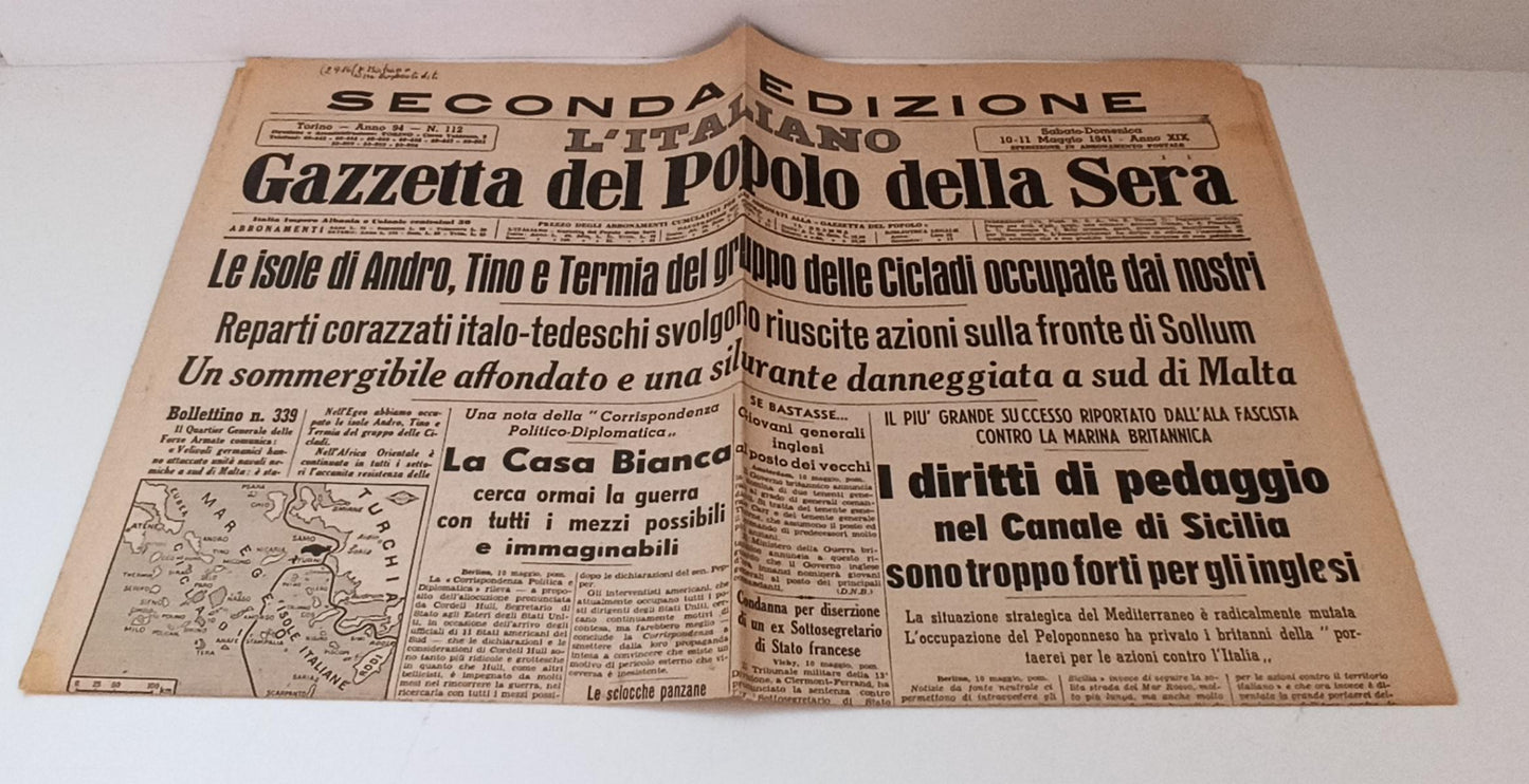 LR- GAZZETTA DEL POPOLO  MAGGIO 1941 SOLDATINI DIVISE ESERCITO ITALIANO - RVSa72