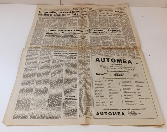 LC- GAZZETTA di PARMA 30 MAGGIO 1985 JUVENTUS LIVERPOOL A BRUXELLES - RVSa236