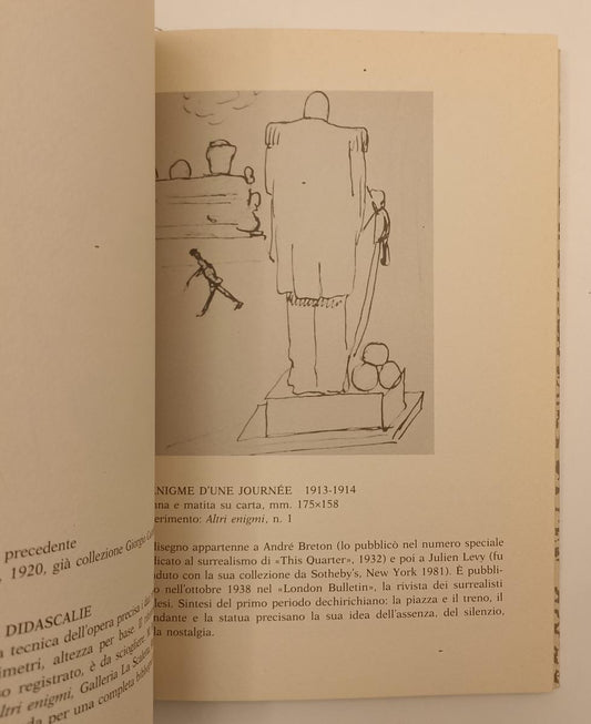 LT- GIORGIO DE CHIRICO CARTE CATALOGO MOSTRA TODI- EXTRA MOENIA- 1991- B- XFS173