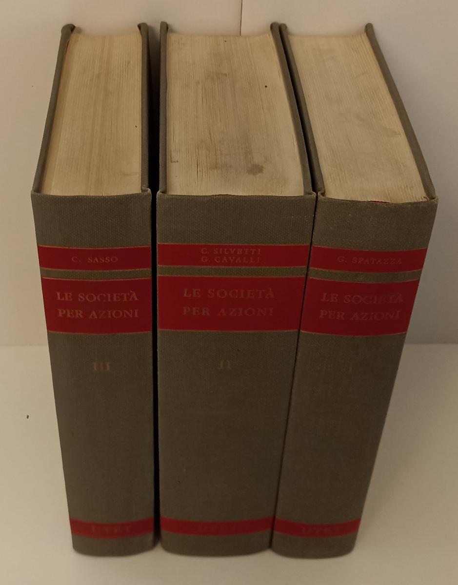 LZ- SOCIETA' PER AZIONI VOLUMI 1/3 GIURISPRUDENZA - SILVETTI- UTET- 1984- BLCP33