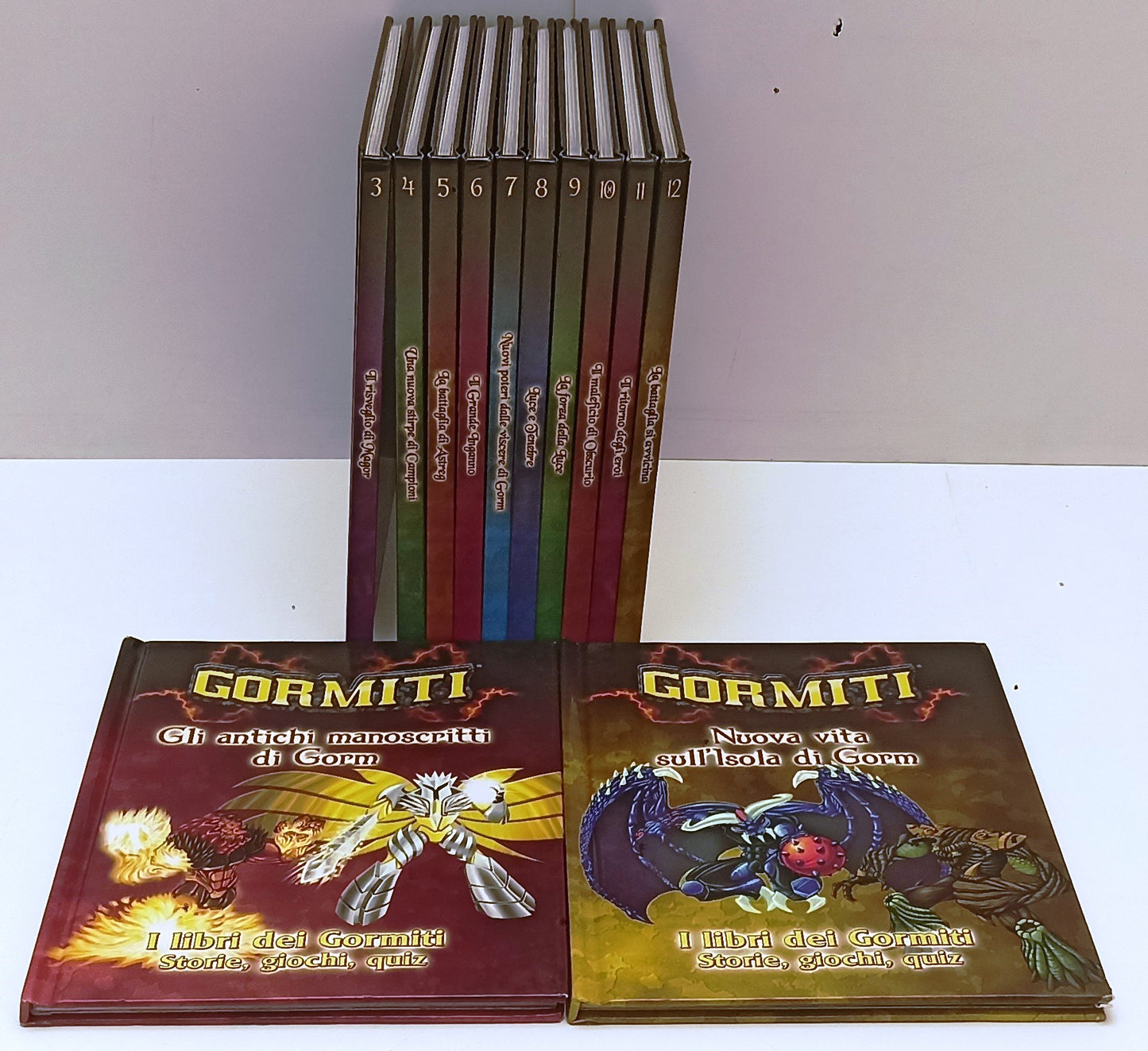 LB- GORMITI VOLUMI 1/12 LIBRI STORIE GIOCHI QUIZ-- CORRIERE SERA--- 2007- C- F25