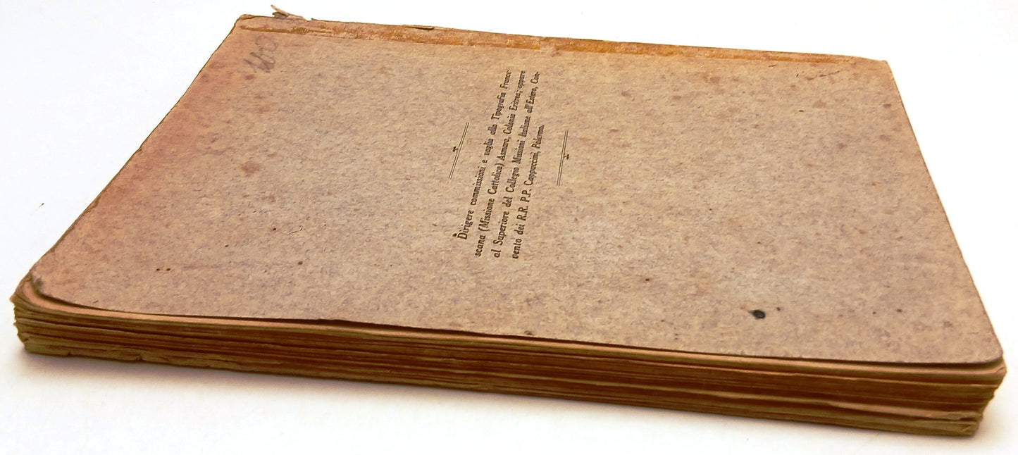 LZ- GRAMMATICA DELLA LINGUA SOMALA- GIOVANNI DA PALERMO- ASMARA- 1914- B- YFS725