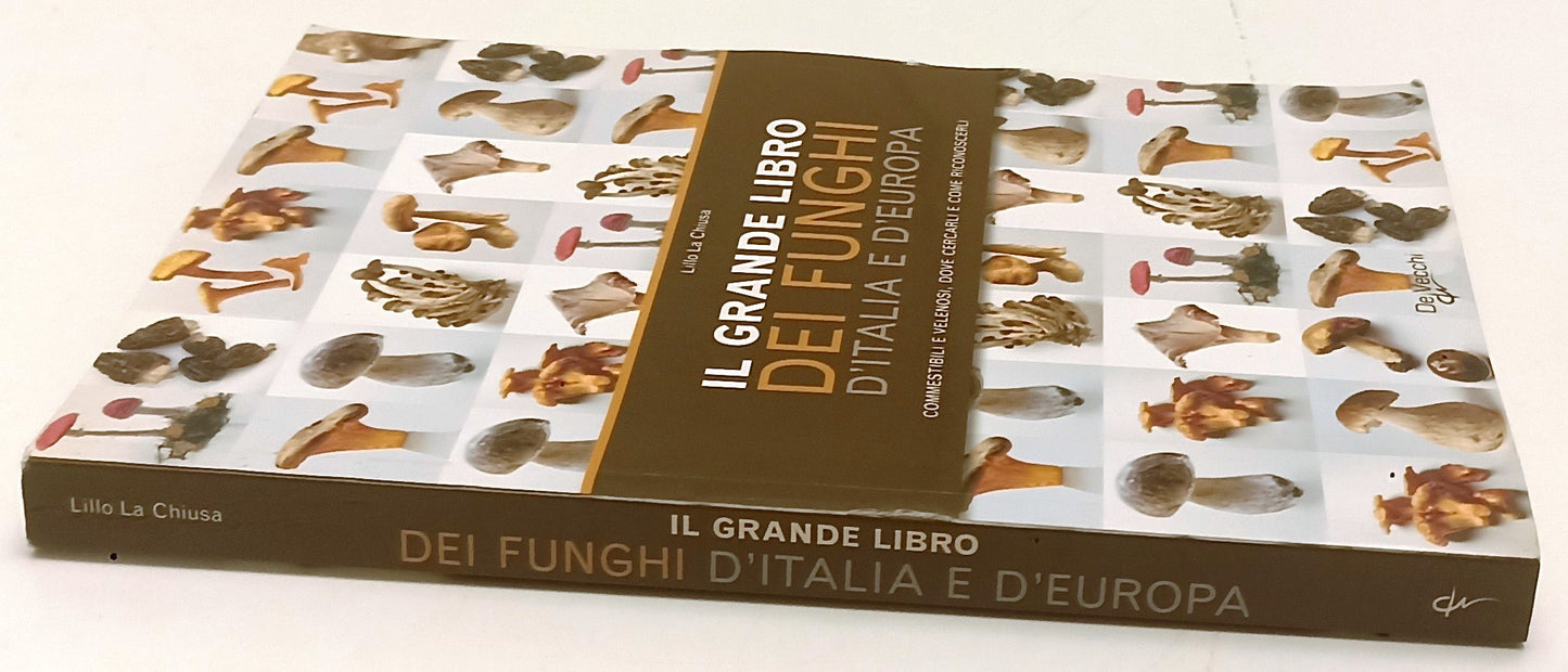 LZ- IL GRANDE LIBRO DEI FUNGHI - LILLO LA CHIUSA - DE VECCHI --- 2008- B- YFS386