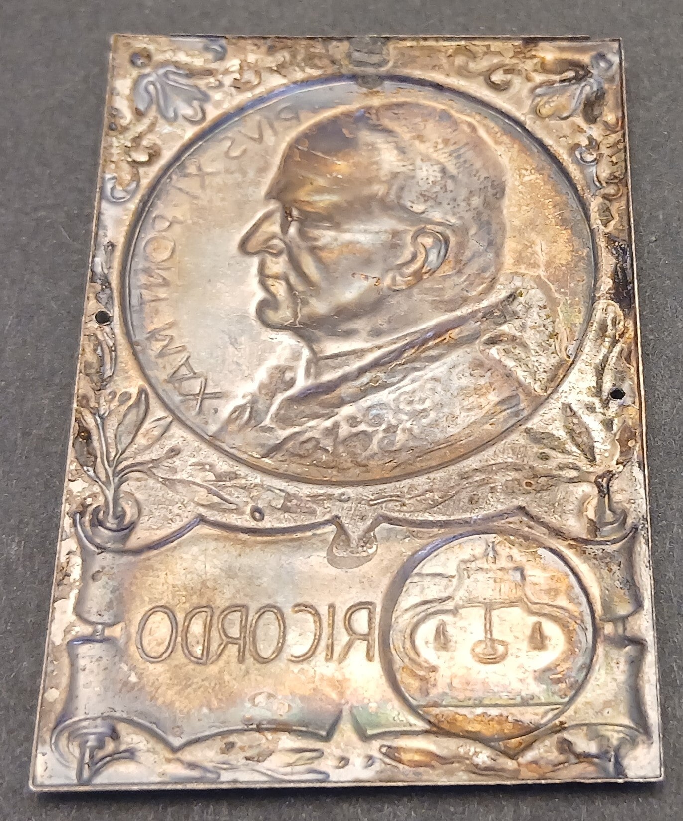 CB- MEDAGLIA PLACCA RICORDO PAPA PIO XII - GTTS134