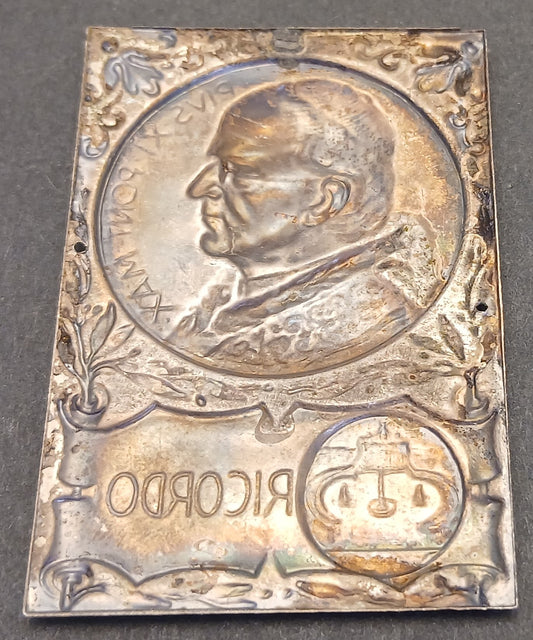 CB- MEDAGLIA PLACCA RICORDO PAPA PIO XII - GTTS134