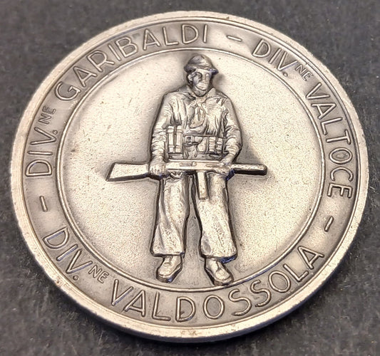 CB- MEDAGLIA DIVISIONE GARIBALDI VALTOCE VALDOSSOLA REPUBBLICA 1944 - GTTS152