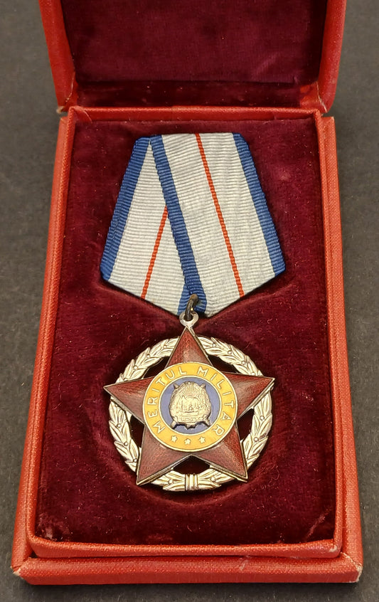 CB- MEDAGLIA ORDINUL MERITUL MILITAR Cl. II CON NASTRINO SPILLA - GTTS157
