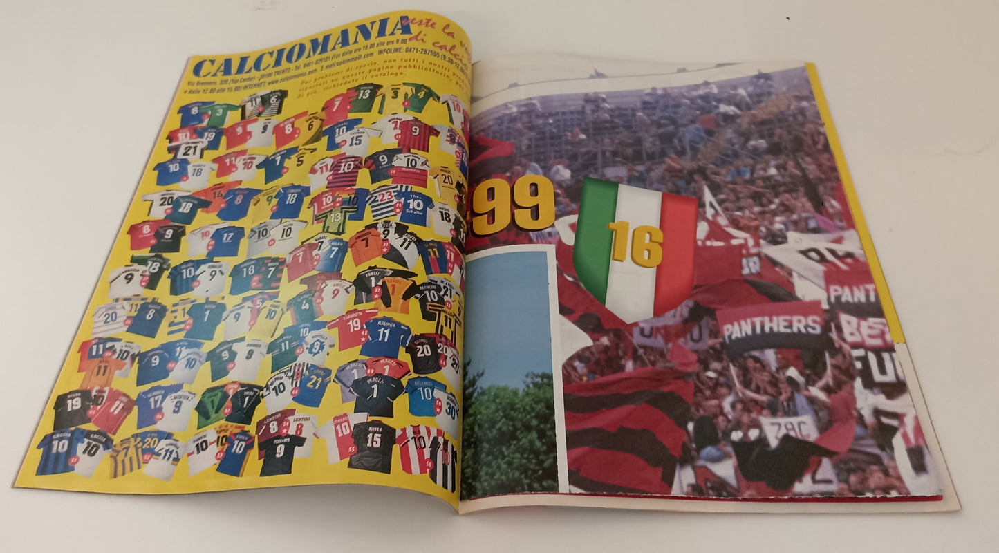 LC- RIVISTA GUERIN SPORTIVO N.21 1999 MEGAPOSTER MILAN 16° SCUDETTO- S - RVSa163