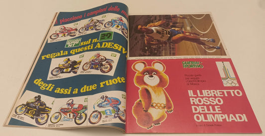 LC- RIVISTA GUERIN SPORTIVO N.29 INSERTO LIBRETTO ROSSO OLIMPIADI - RVSa553