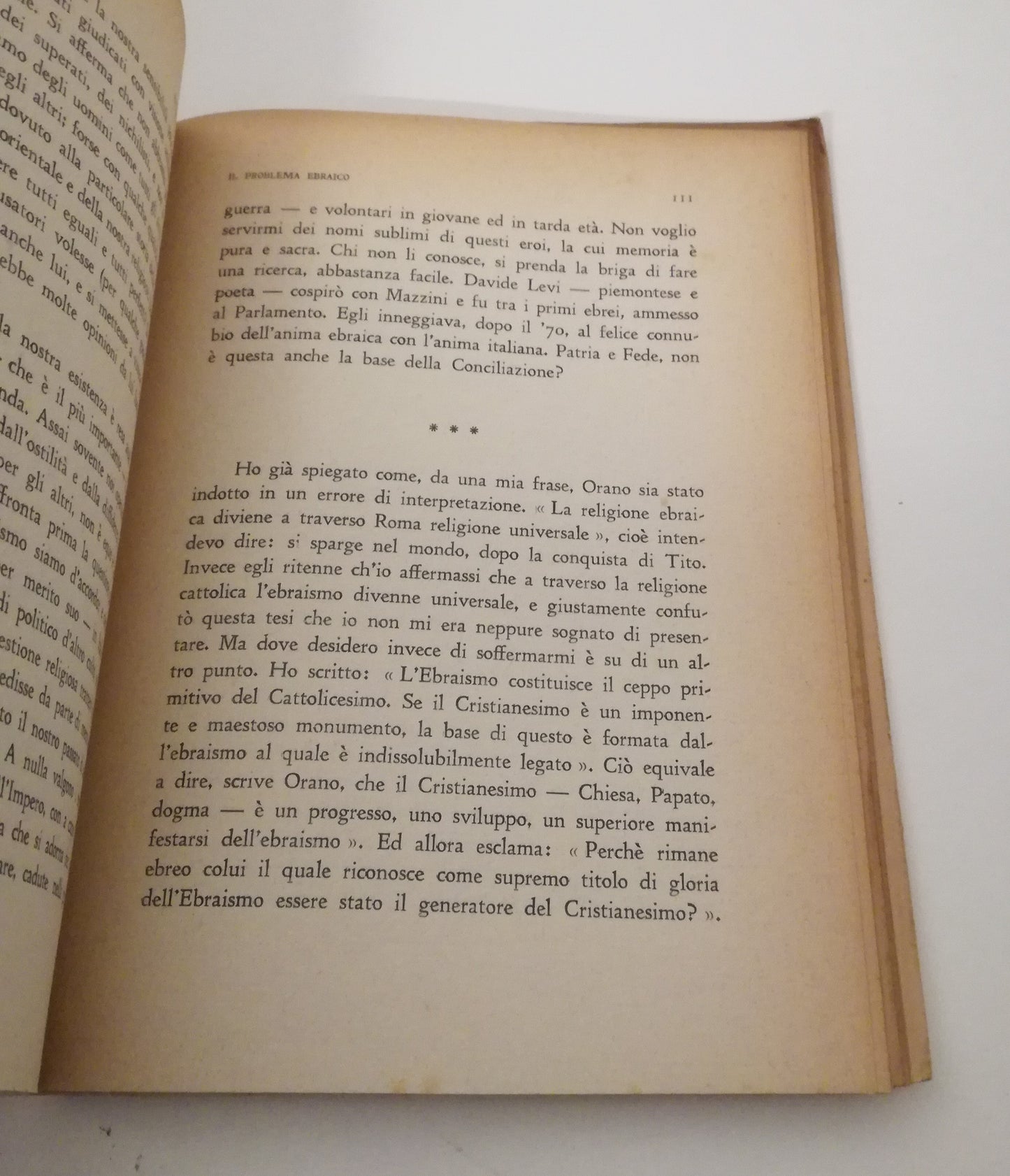 LS- IL PROBLEMA EBRAICO PAOLO ORANO - ETTORE OVAZZA - PINCIANA --- 1938- B- MLT3