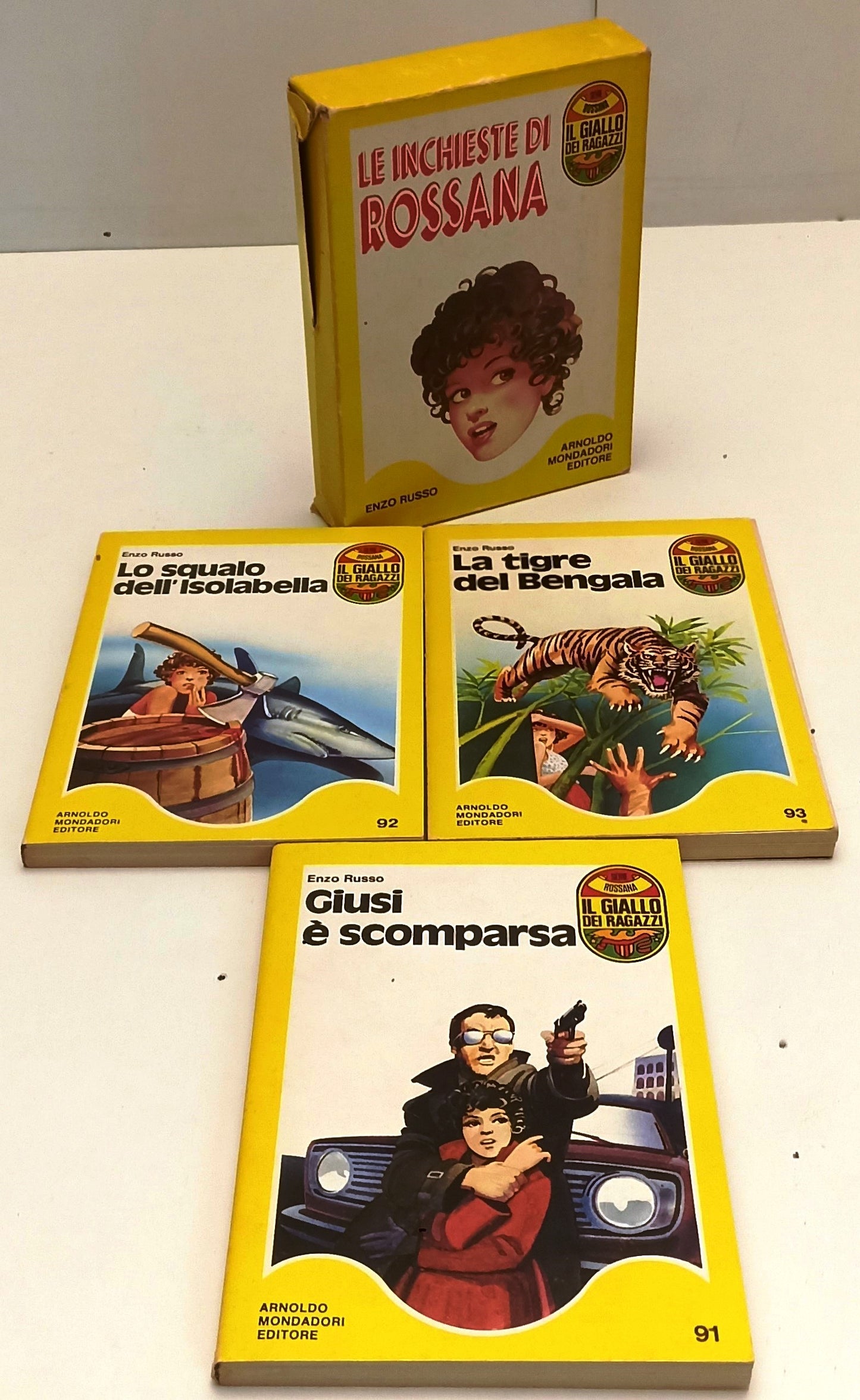 LG- LE INCHIESTE DI ROSSANA 3 VOLUMI - RUSSO - MONDADORI- GIALLO RAGAZZI- ZFS170