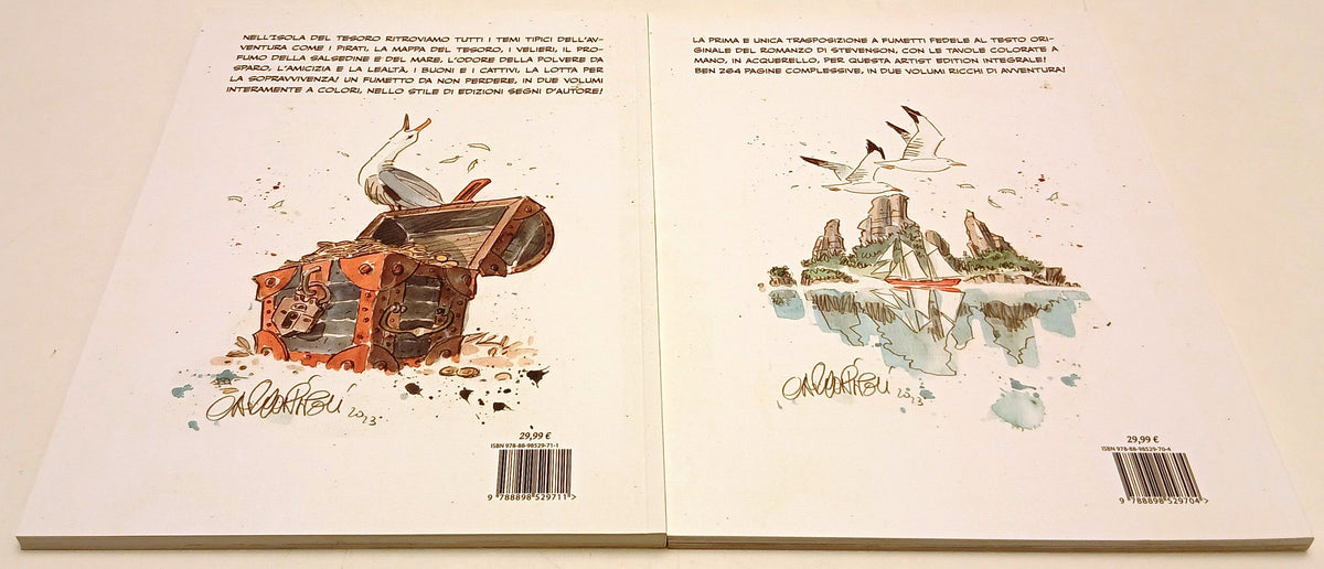 L'isola del tesoro volumi 1/2 - Manuele Pace Carlo Rispoli - Segni d'Autore- B26