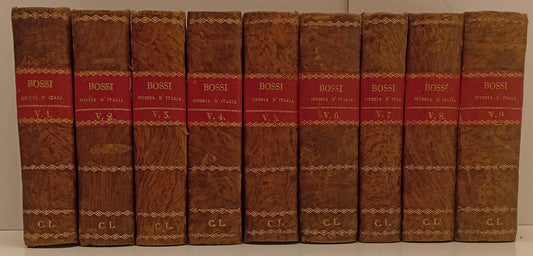 LH- ISTORIA D'ITALIA VOLUMI 1/19 - BOSSI - GIEGLER BIANCHI- 1819/1923- C- XFS201