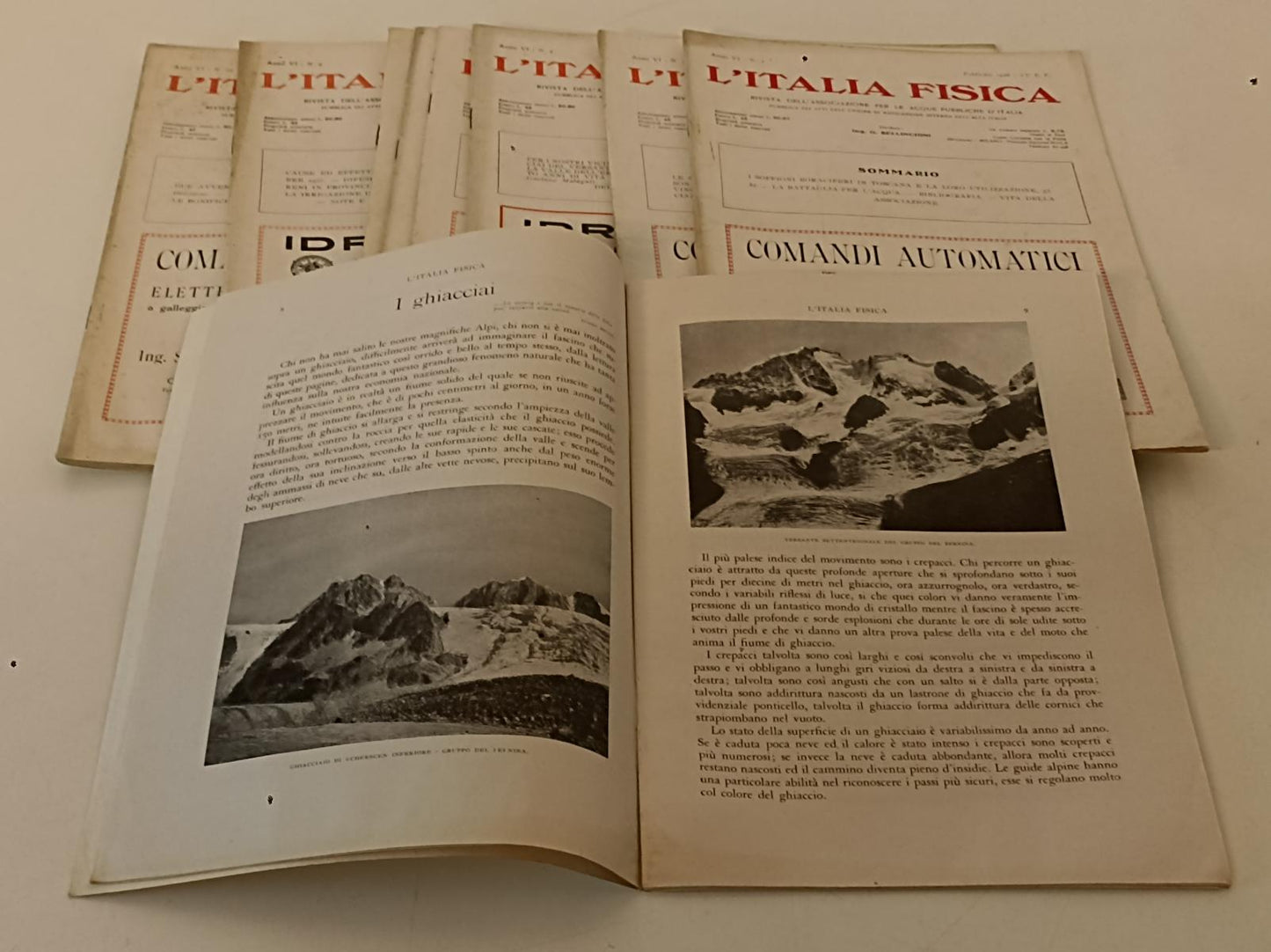 LR- RIVISTA MENSILE L'ITALIA FISICA 1926 1/12 ANNATA COMPLETA - 1926 - B- YFS129