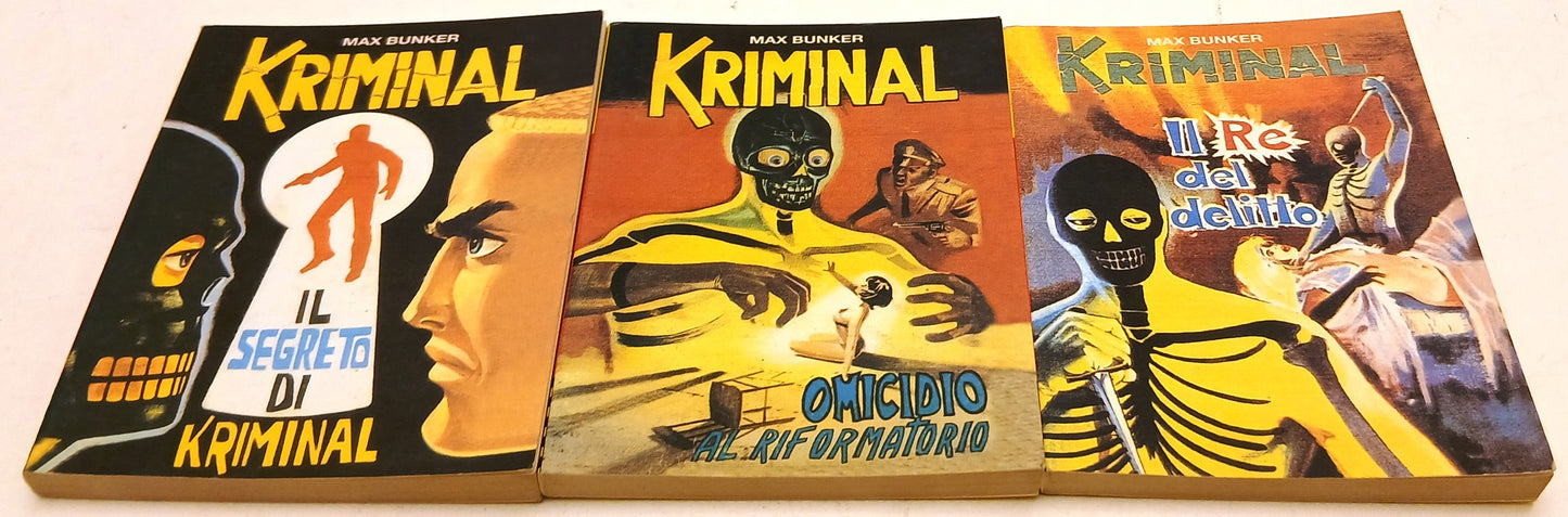 Kriminal volumetti 1,2,4 - Max Bunker - Lo Scarabeo Tarocchi d'Arte - RVSz149
