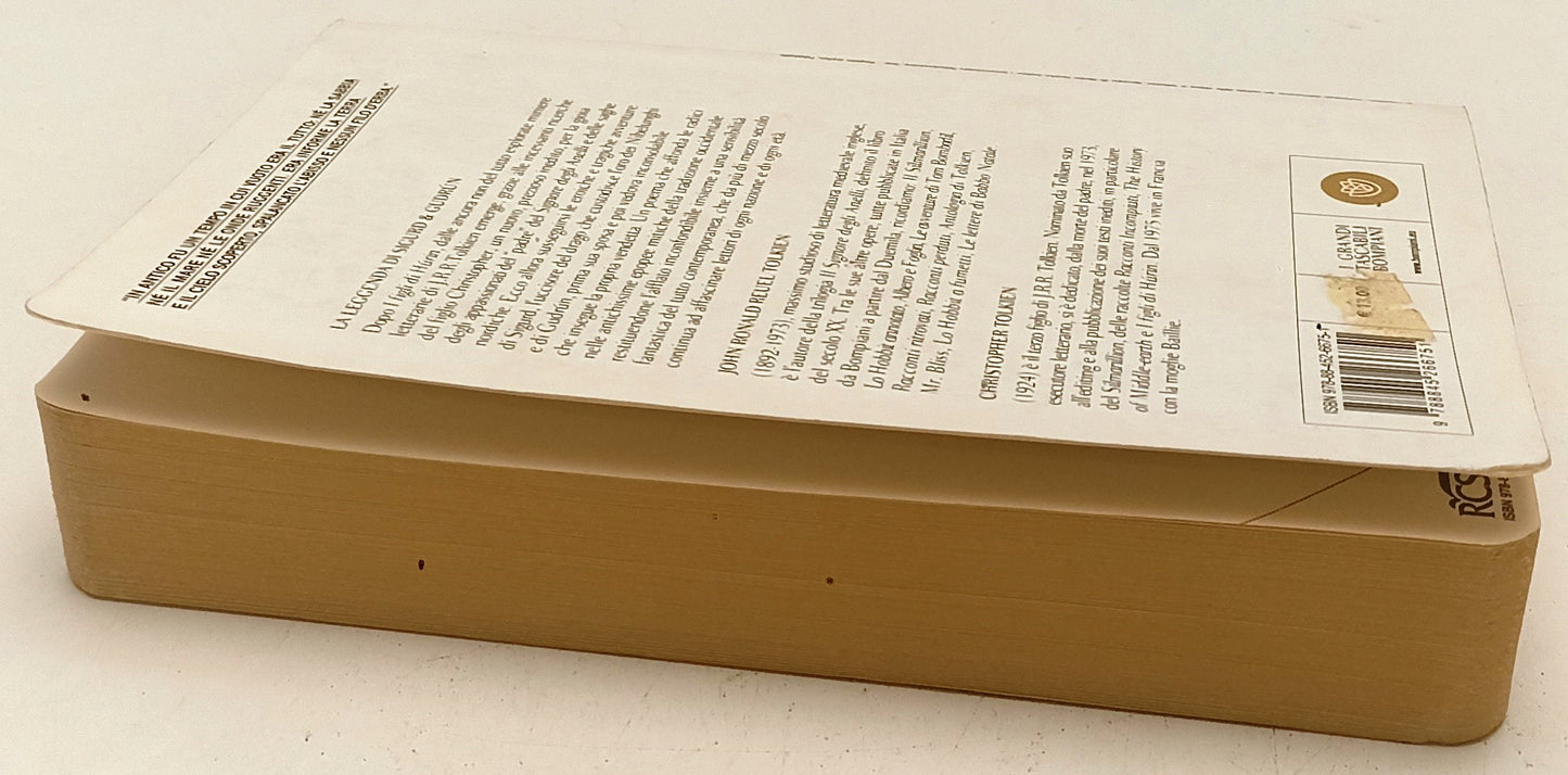 LF- LA LEGGENDA DI SIGURD & GUDRUN originale a fronte- TOLKIEN- BOMPIANI- B- XFS