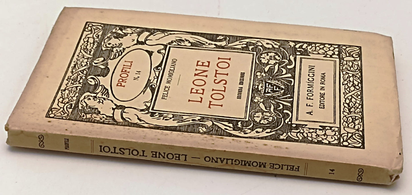 LEONE TOLSTOI - FELICE MOMIGLIANO- FORMIGGINI- PROFILI- 2a ED.- 1924- B- XFS