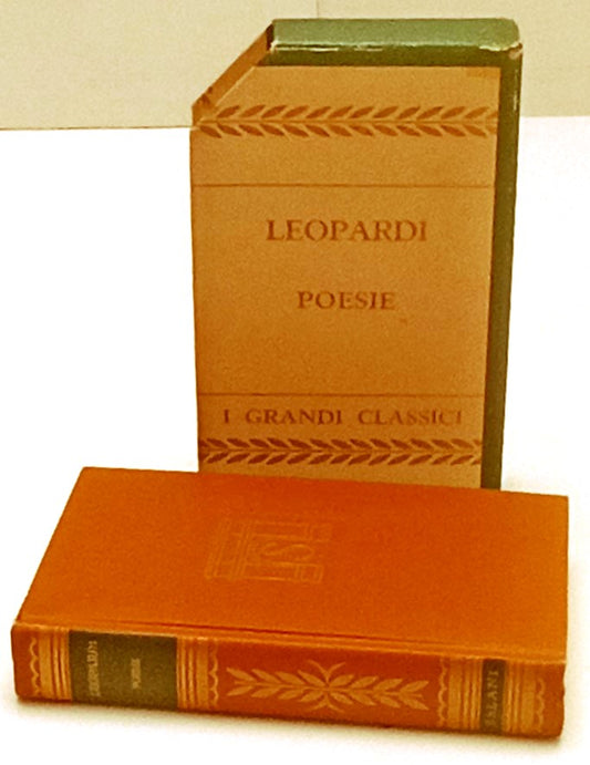 LN- POESIE - GIACOMO LEOPARDI- SALANI - I GRANDI CLASSICI -- 1958 - C - XFS