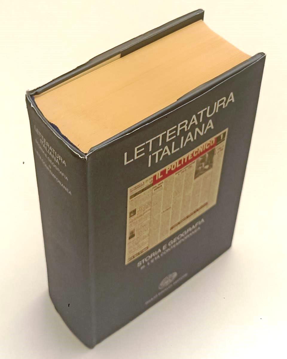 LS- LETERATURA ITALIANA STORIA E GEOGRAFIA III L'ETA' CONTEMPORANEA- EINAUDI-XFS