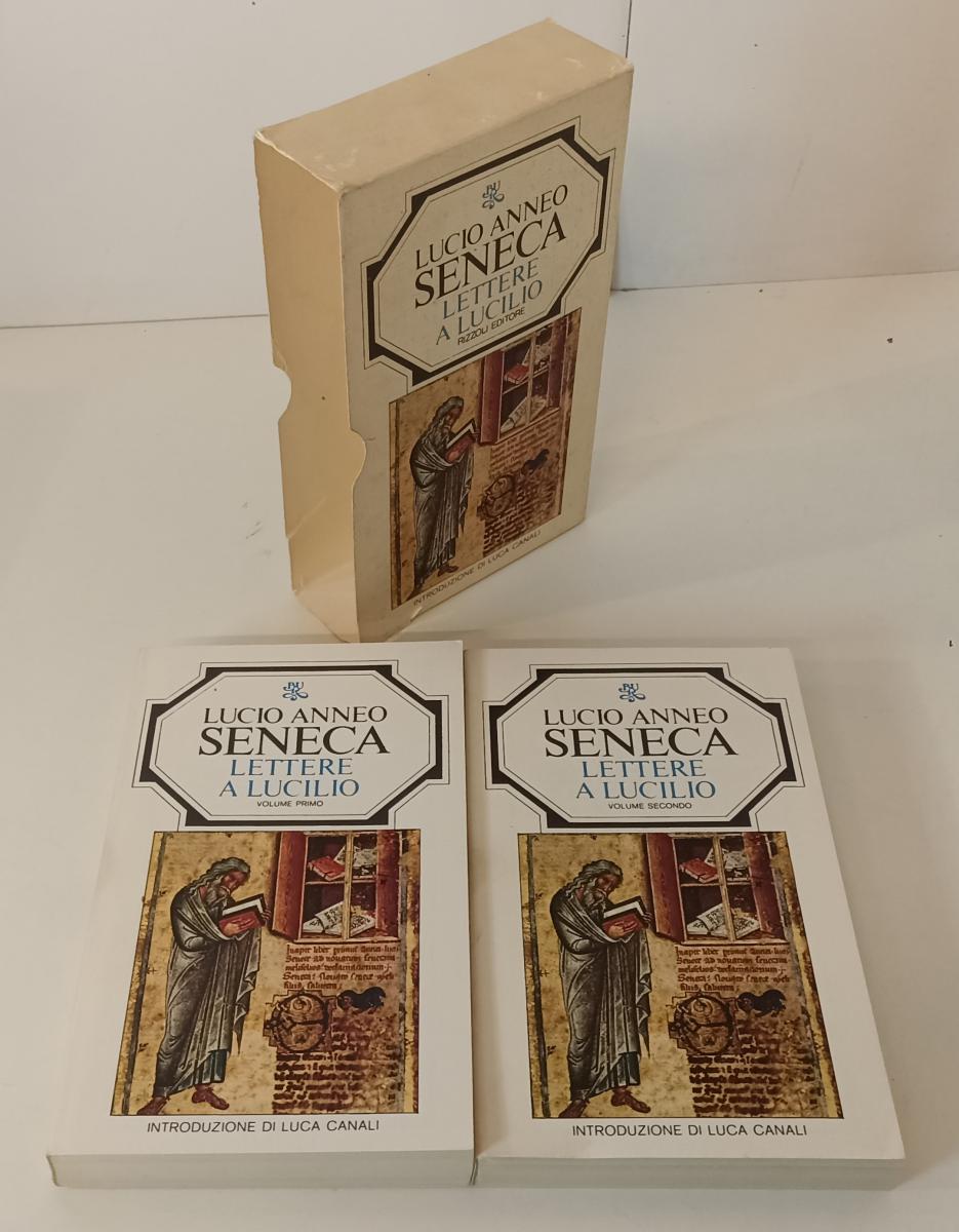 LN- LETTERE A LUCILIO 2 VOLUMI - LUCIO ANNEO SENECA- RIZZOLI- BUR-- 1974- B- XFS