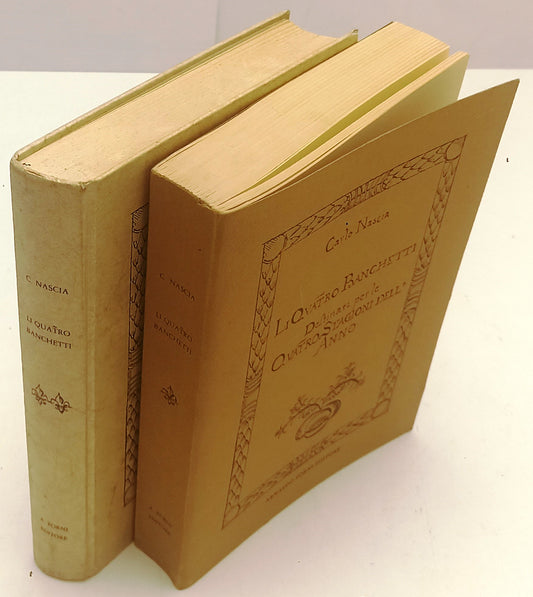 Li quatro banchetti 2 volumi - Carlo Nascia - Forni - ristampa anastatica- YFS69