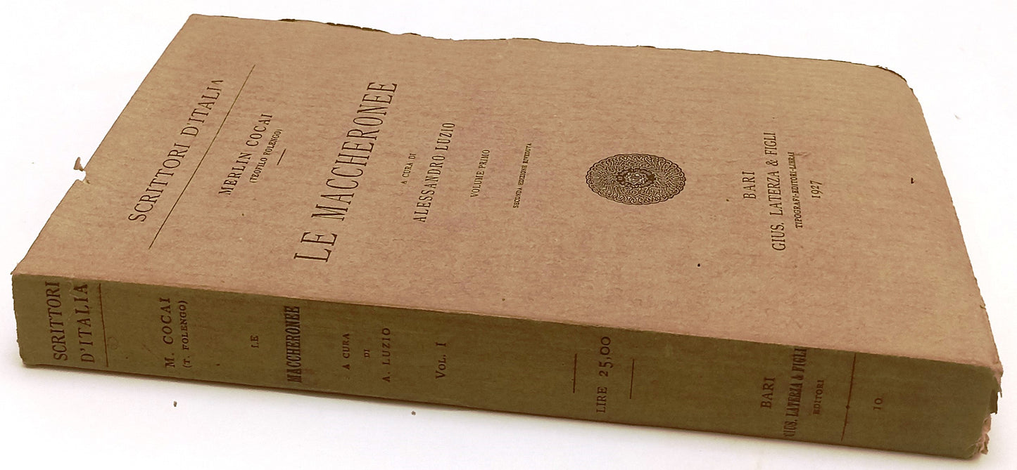 LE MACCHERONEE - MERLIN COCAI TEOFILO FOLENGO - LATERZA --- 1927 - B- XFS134