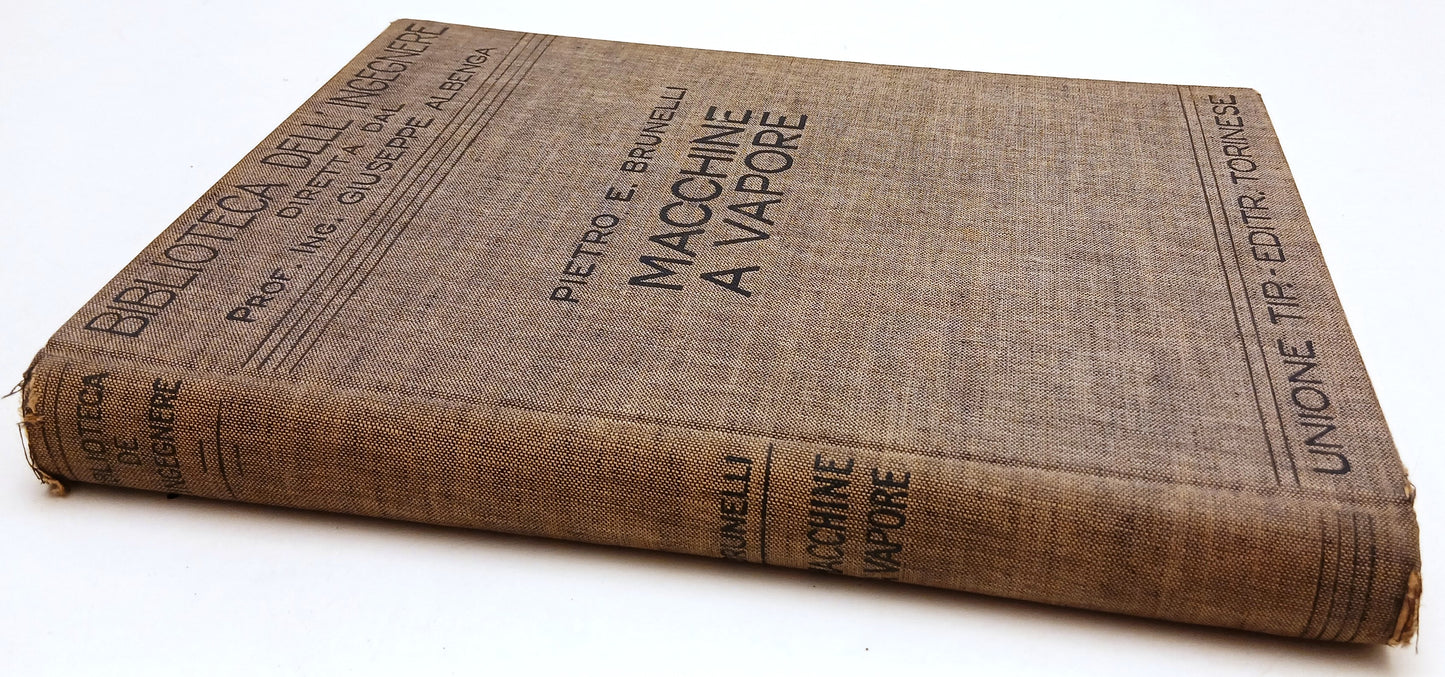 LZ- MACCHINE A VAPORE - BRUNELLI- UTET- BIBLIOTECA INGEGNERE- 1934-XII- C- ZFS82