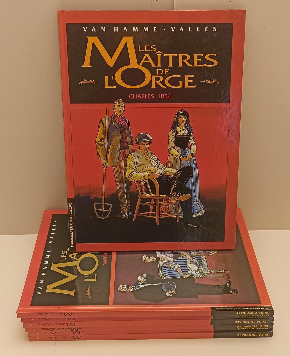 FV- LES MAITRES DE L'ORGE 1/7 COMPLETA- VAN HAMME- EURAMASTER TUTTOCOLORE- C-P24
