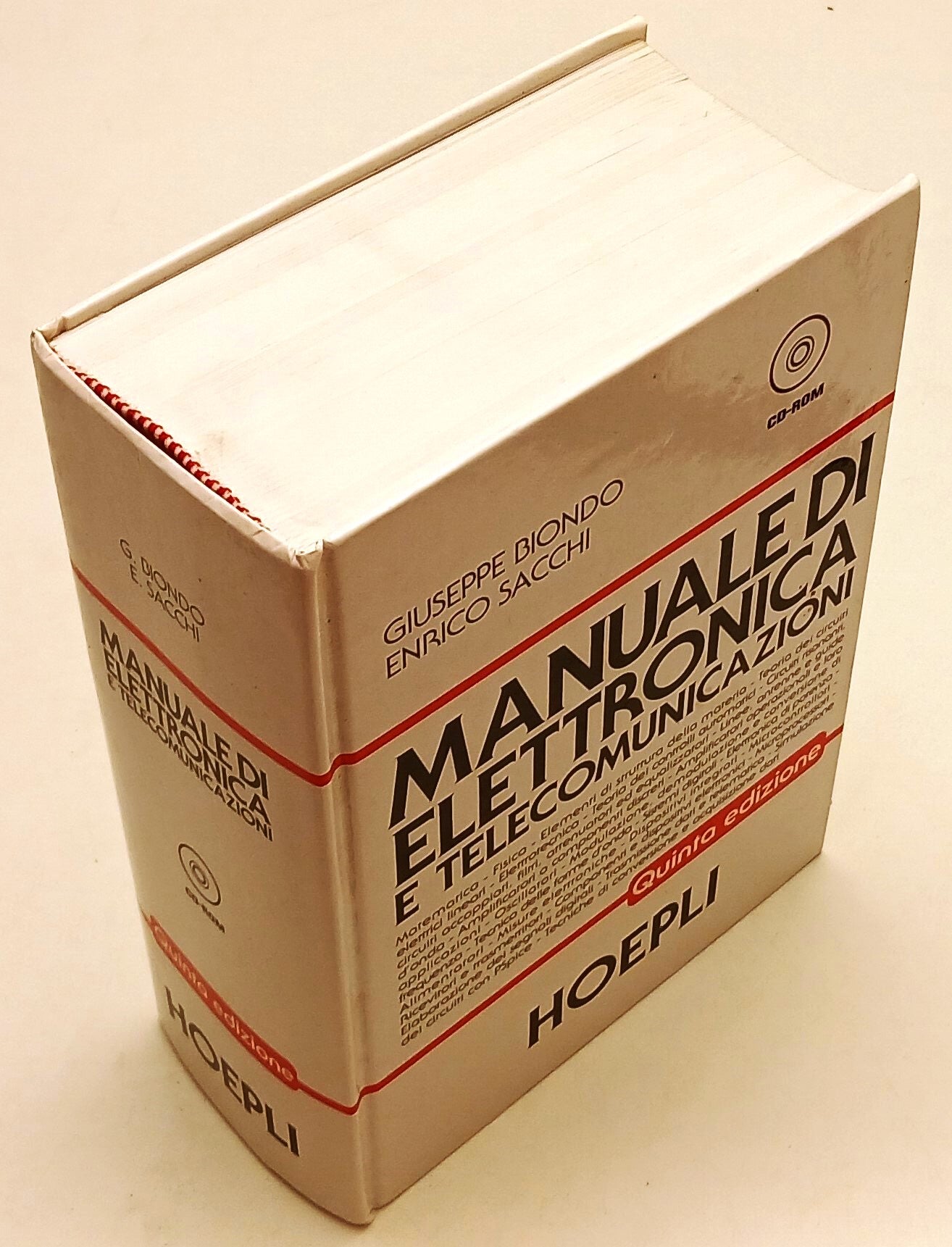 LZ- MANUALE DI ELETTRONICA E TELECOMUNICAZIONI- BIONDO SACCHI- HOEPLI- C- YFS90