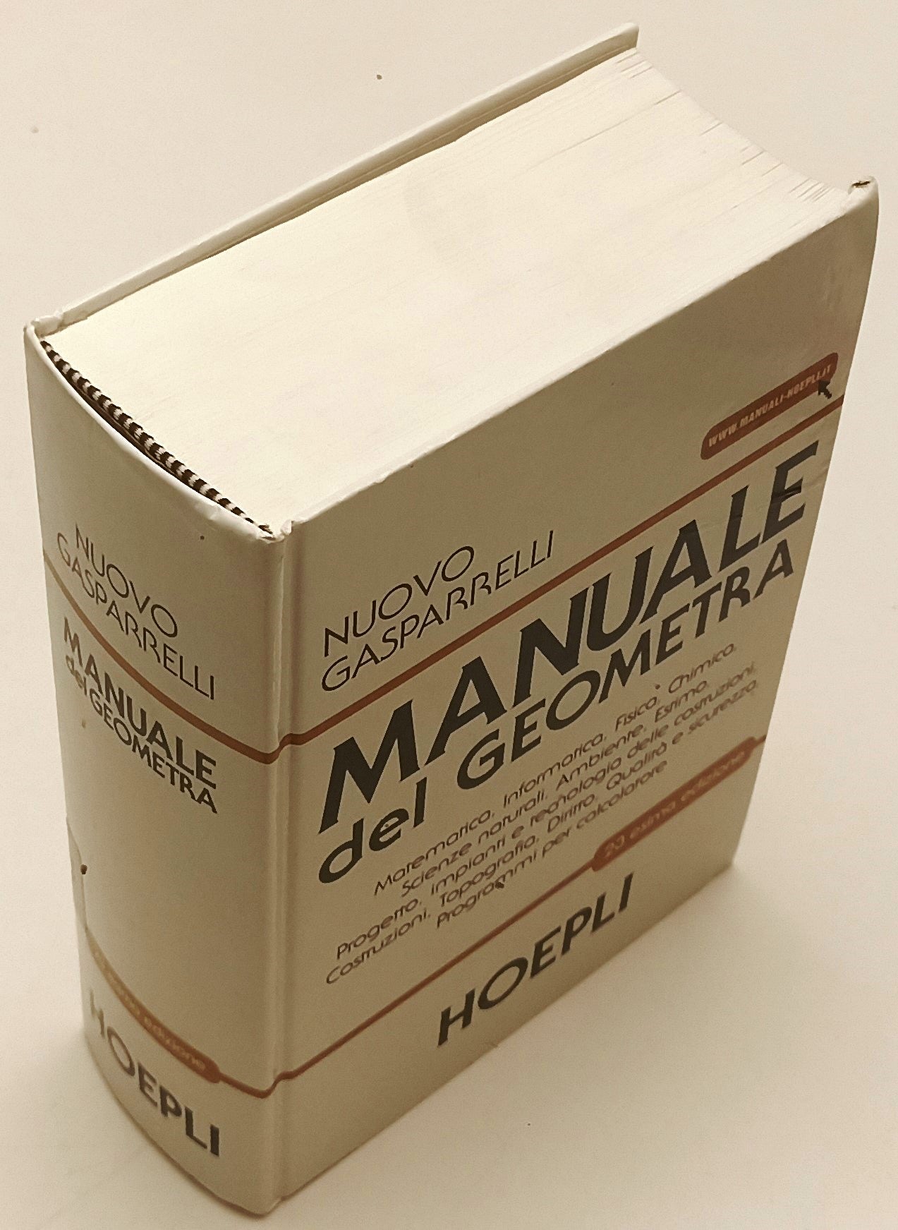 LZ- NUOVO GASPARELLI MANUALE DEL GEOMETRA -- HOEPLI --- 2011 - C- ZFS189