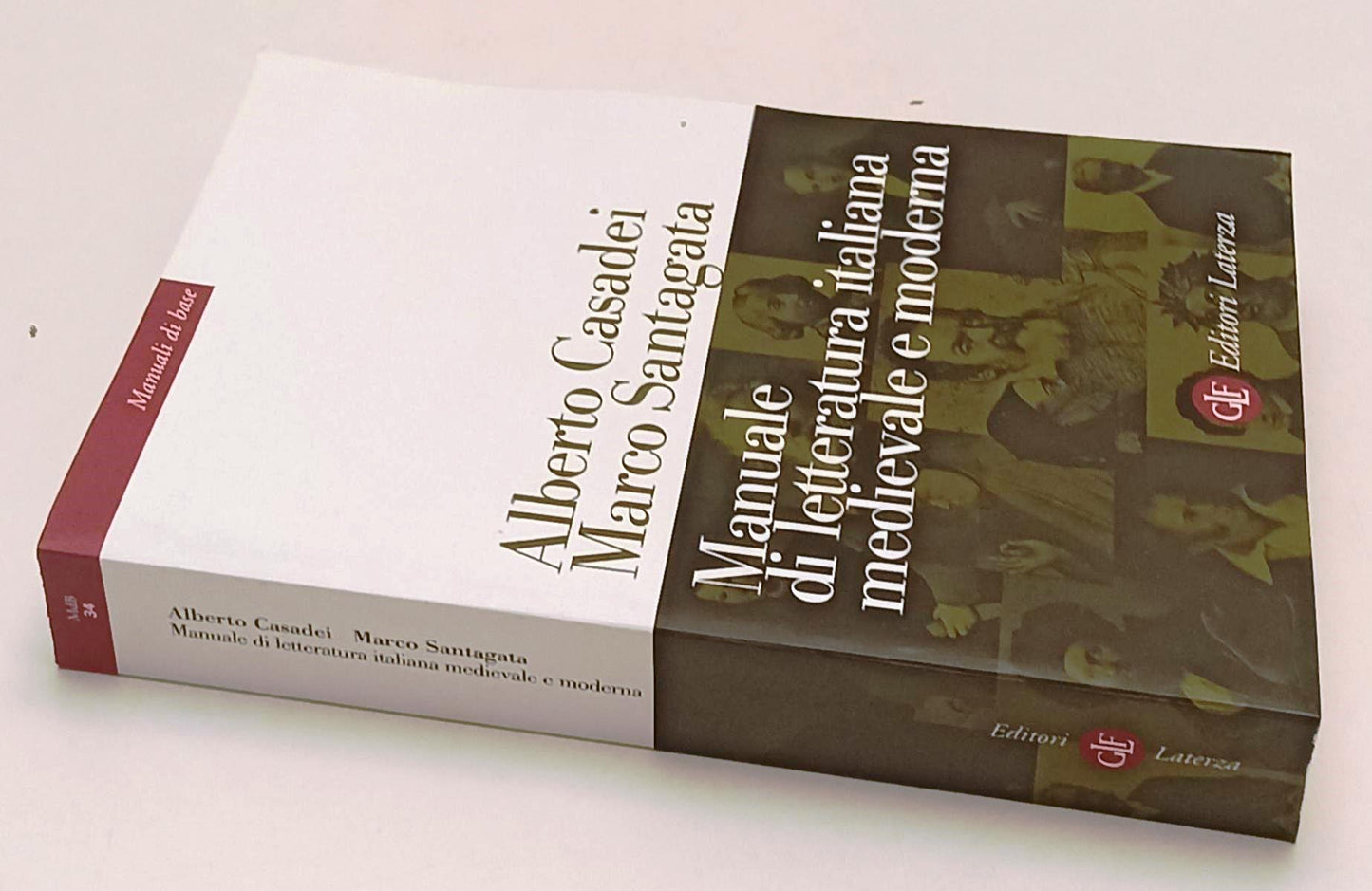 LS- MANUALE LETTERATURA ITALIANA MEDIEVALE E MODERNA -- LATERZA --- 2007- B- XFS