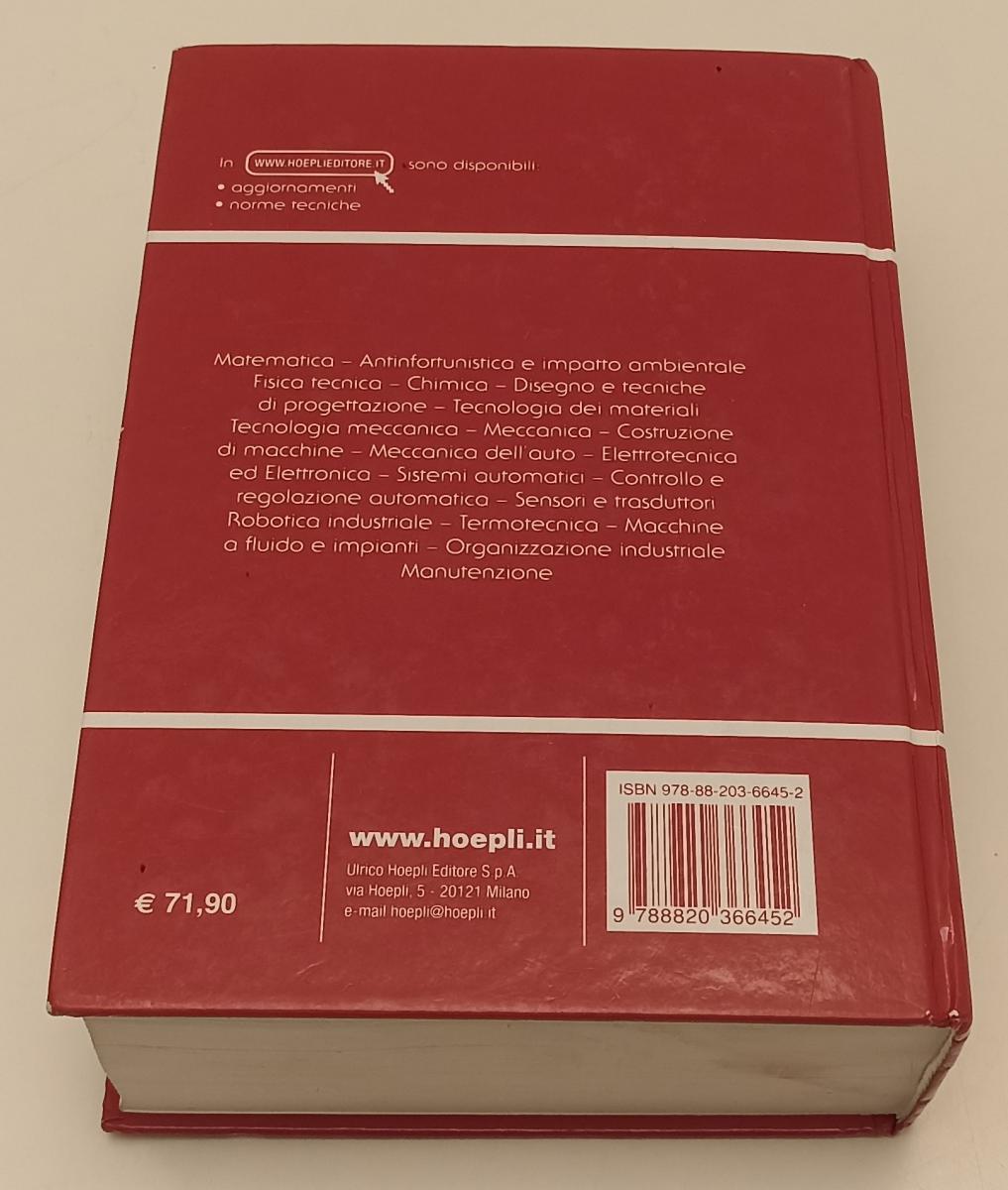 LZ- MANUALE DI MECCANICA - CALIGARIS FAVA TOMASELLO - HOEPLI ---- C - XFS12