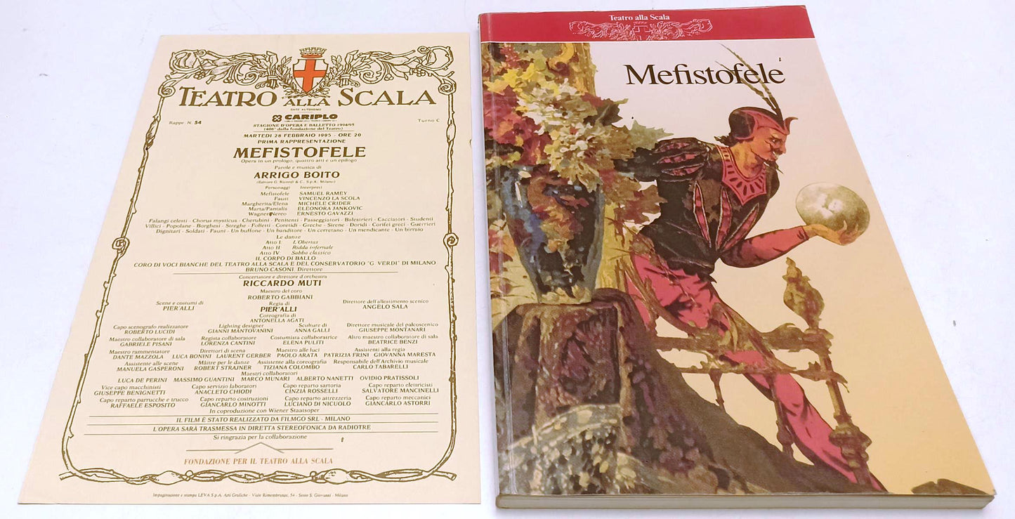 LT- TEATRO ALLA SCALA STAGIONE 1994/95 MEFISTOFELE di ARRIGO BOITO - YFS977