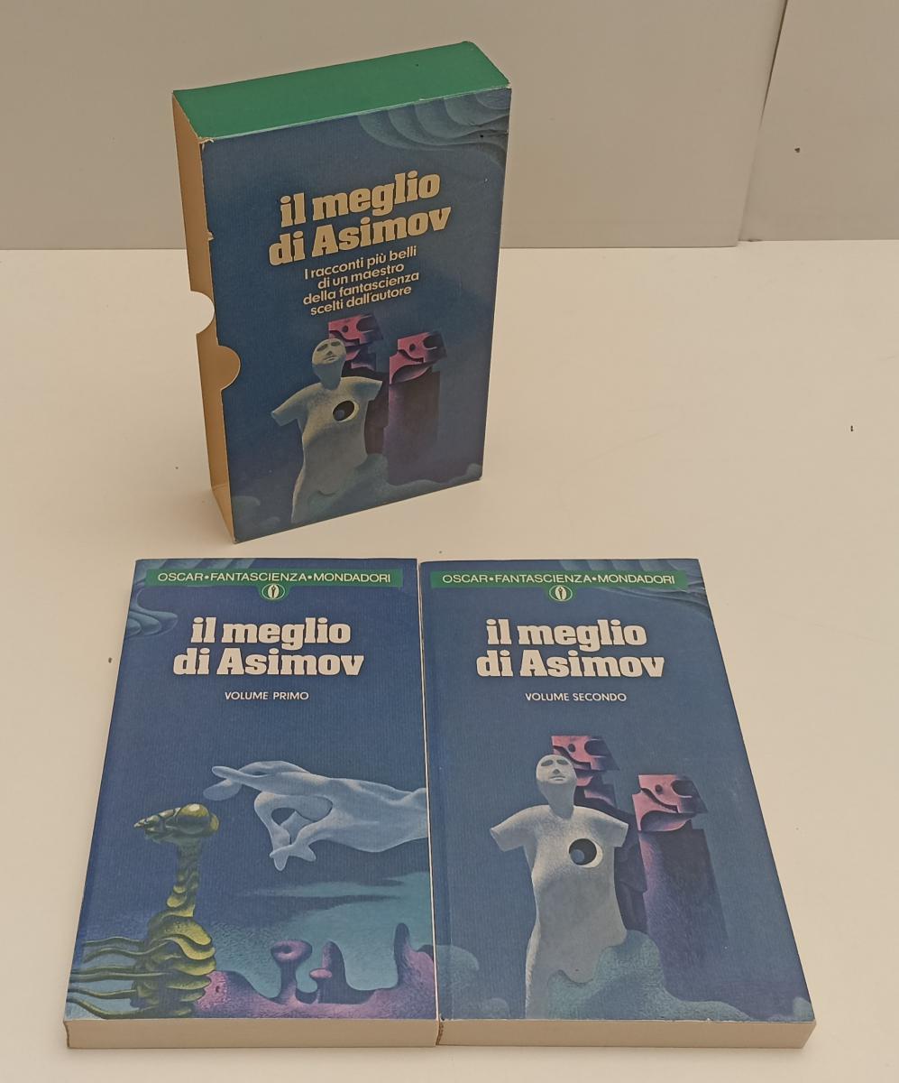 LF- IL MEGLIO DI ASIMOV 2 VOLUMI -- MONDADORI- OSCAR FANTASCIENZA-- 1975- B- XFS